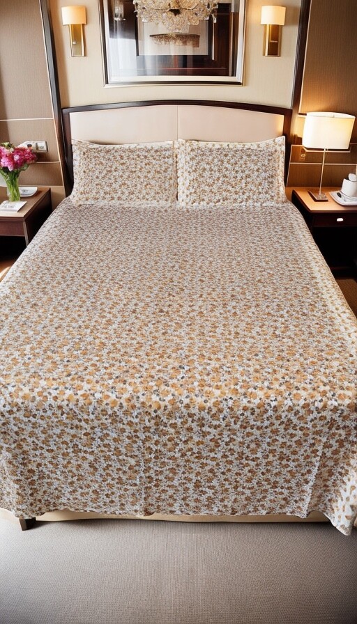 Bedsheet and pillow covers (100% Cotton)
