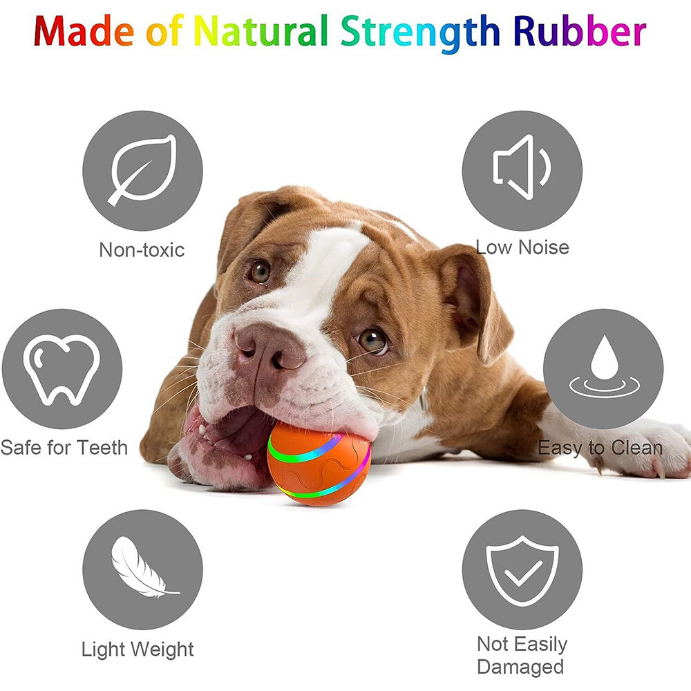 Peppy Pet Ball for Dogs with Remote Control Interactive Dog Ball Toy LED Flash
