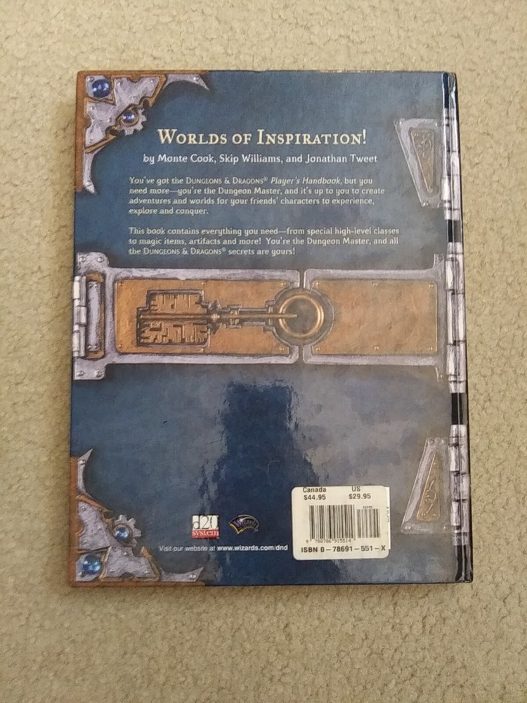 D&D Dungeon Master's Guide - Core Rulebook II (3rd, 2000) VG+C First Printing