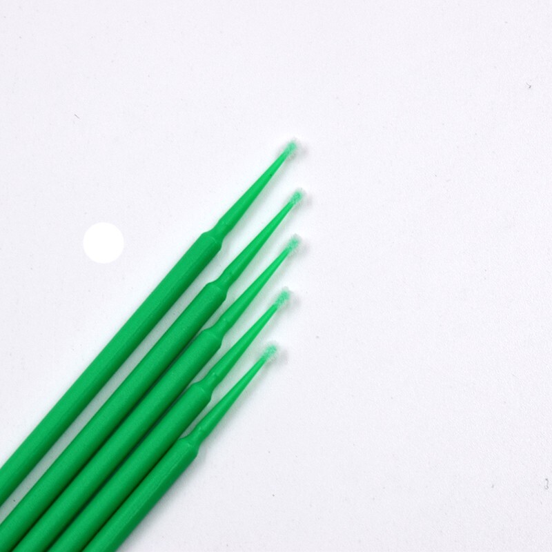 100Pc Applicators Bendable Micro Brush Tooth Dental Disposable Materials Green