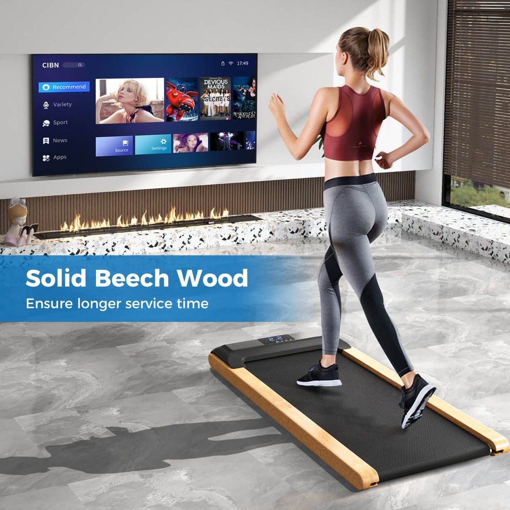 3-in-1 Walking Pad Under Desk Treadmill w/ LED Display Remote Smart APP Control