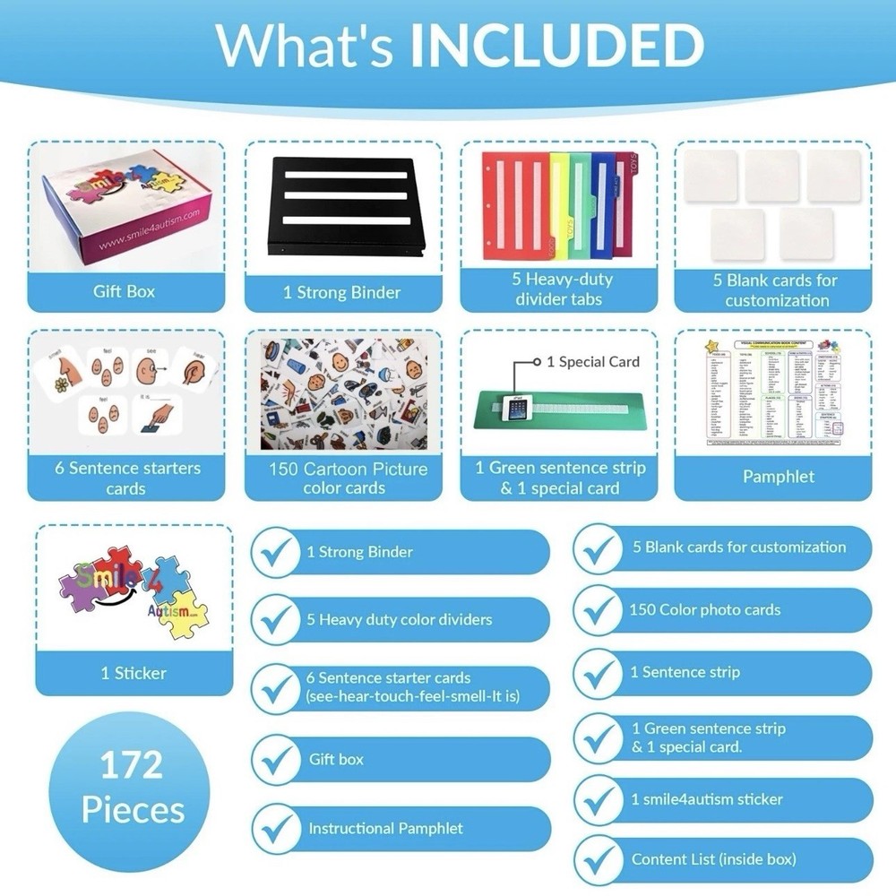 NEW Visual Communication Book for ADHD-Autism | Picture Exchange Learning Tool
