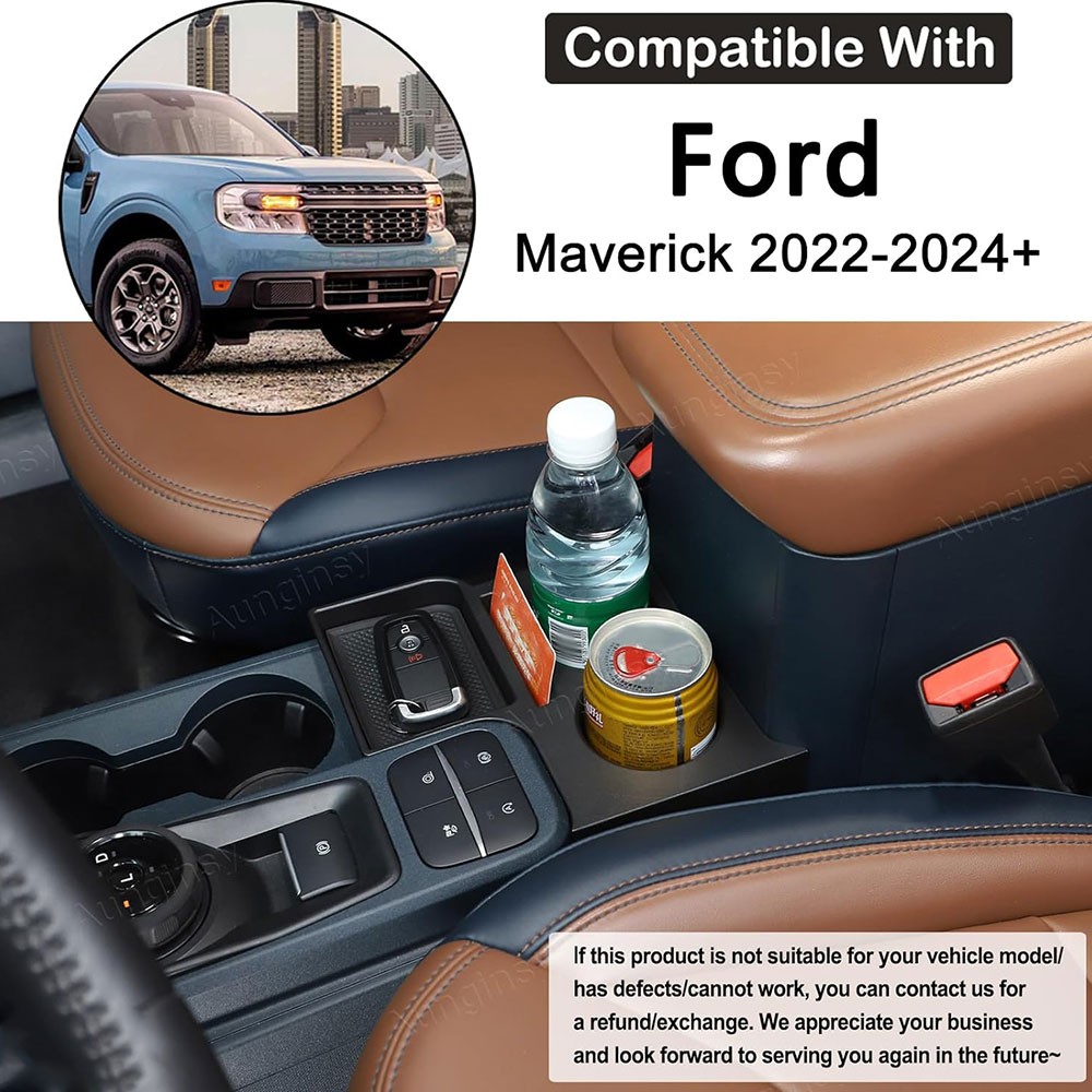 For Ford Maverick 2022-2025 Accessories Center Console Cup Holder Organizer Tray