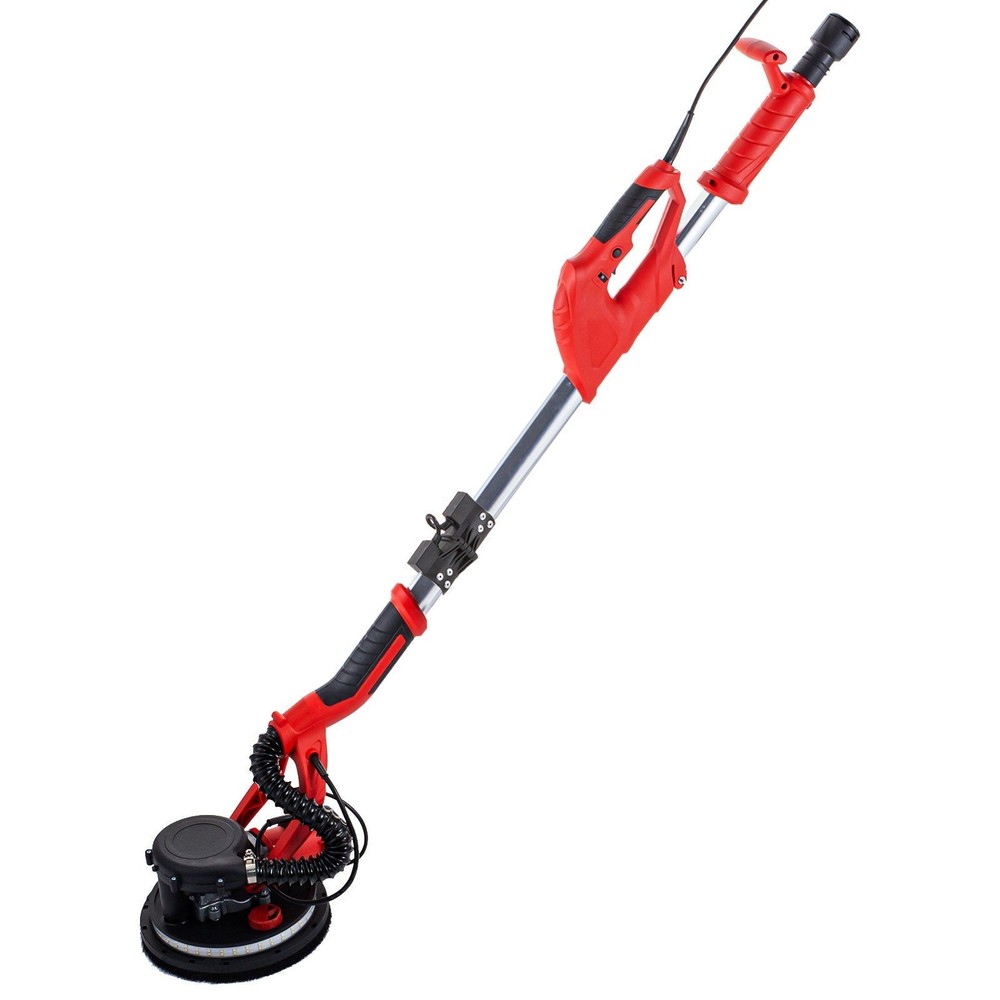 Variable Speed Drywall Sander 850W w/ Telescoping Handle LED Light & Vacuum Bag