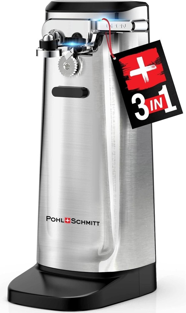 Electric Can Opener with Knife Sharpener – Effortless & Safe Kitchen Solution