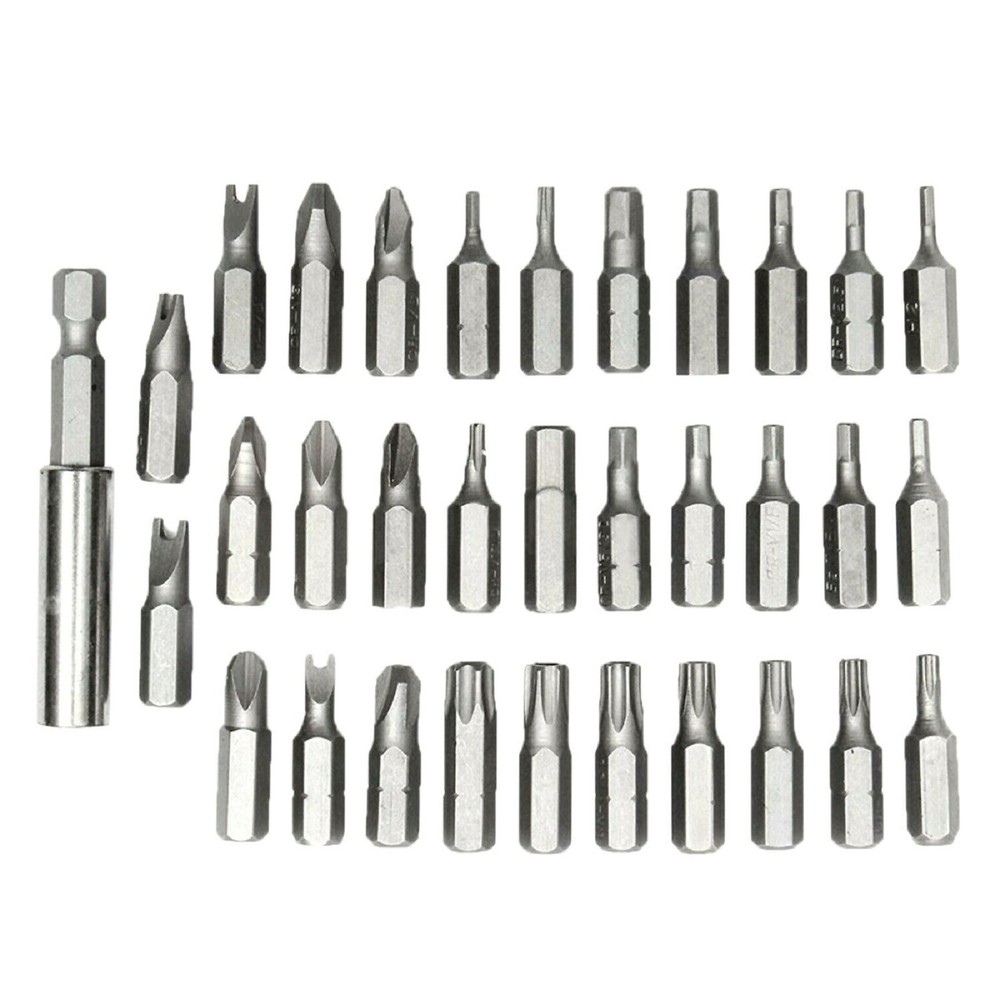 Tamper Proof Security Torq Hex Star Spanner Tri Wing Screwdriver 33 Torx Bit Set