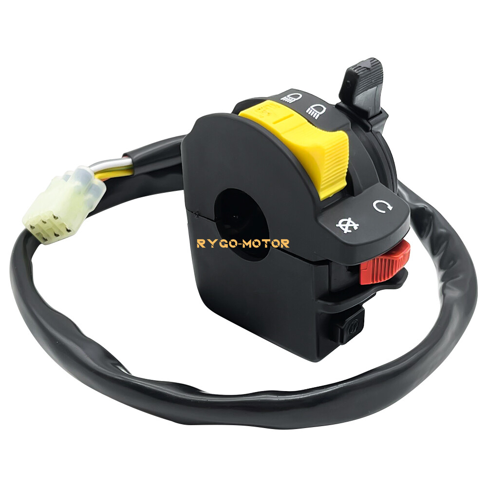 Left Handlebar Switch Start Stop Headlight for Suzuki Quadmaster Quadrunner 500