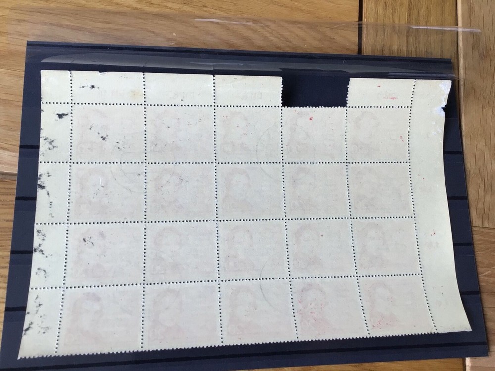 Robert Schumann Berlin Cancelled part stamps sheet Ref 55914