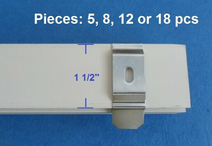 Vertical Blind C Clip Ceiling Mount Install Bracket For 1 1/2" Rail 5-18 pcs