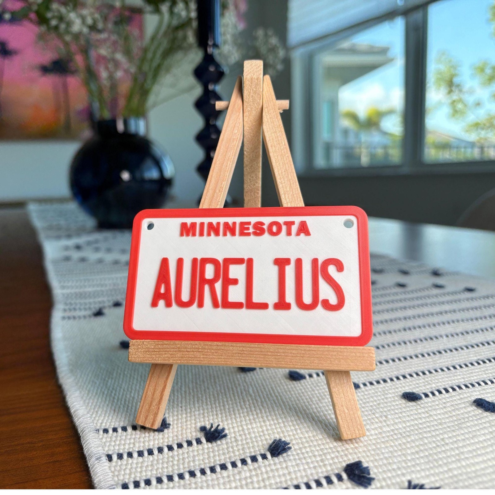 Personalized Mini State 3D License Plate – 3.75" x 2.25" Name Tag for Cozy Coupe