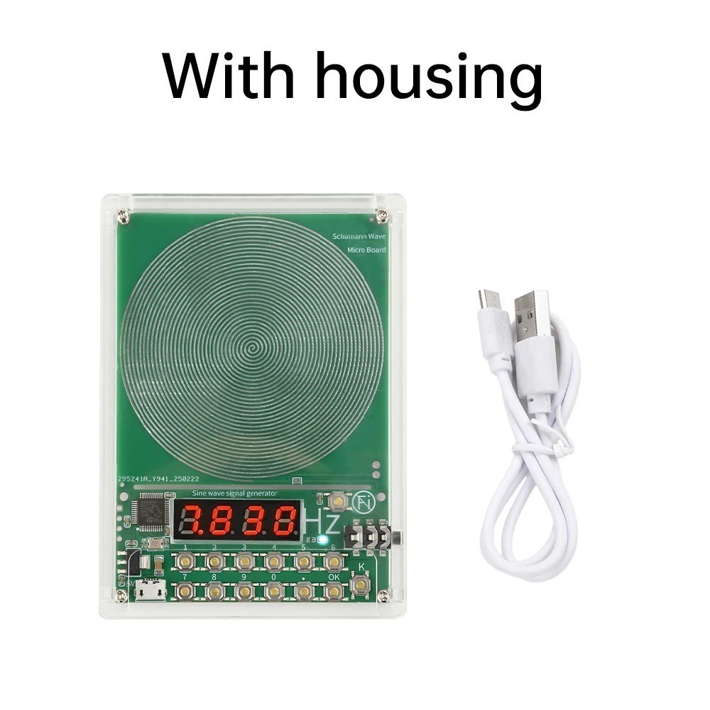 For Schumann Wave Generator Pulse Sine Frequency+Audio Output Connector+Case