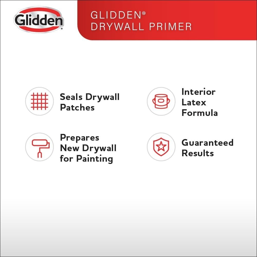 Interior Drywall Primer Flat, White, 1 Gallon