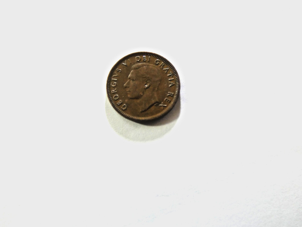 Canada 1 Cent 1952 coin. Km# 41