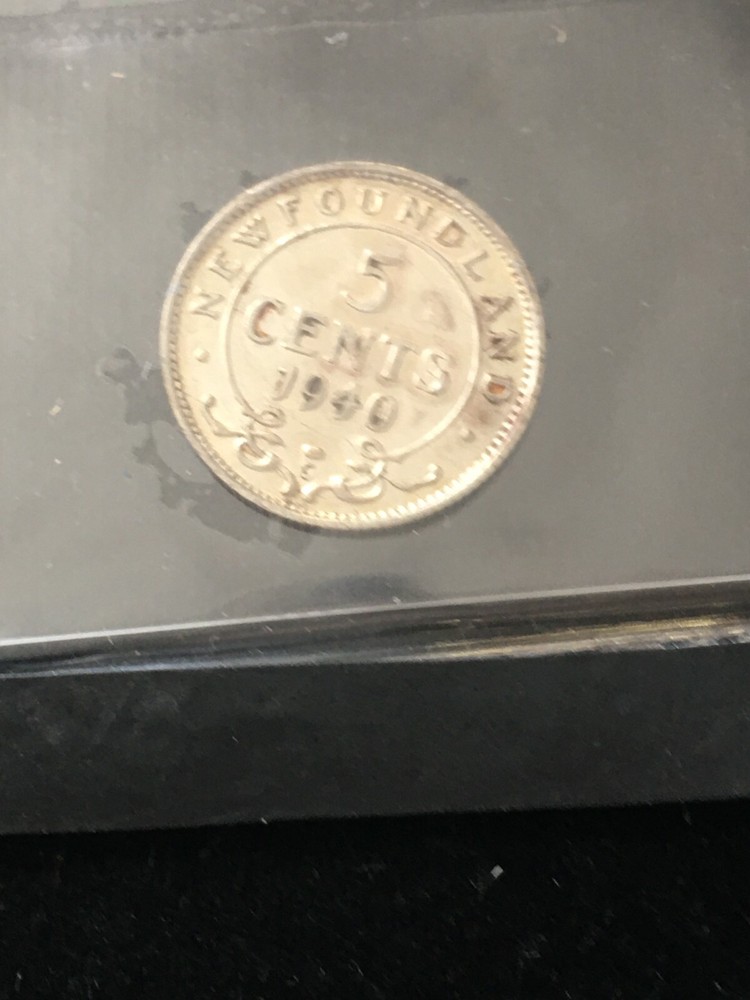 1940c, ICCS Graded Newfoundland, Five Cent, **EF-45**