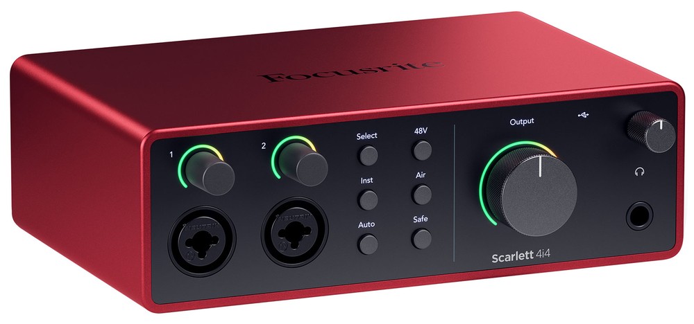 Focusrite Scarlett 4i4 4th Gen Studio Recording USB Audio Interface+Software