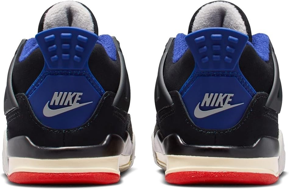Toddler's Jordan 4 Retro OG Black/Fire Red-Deep Royal Blue (IB4387 003)