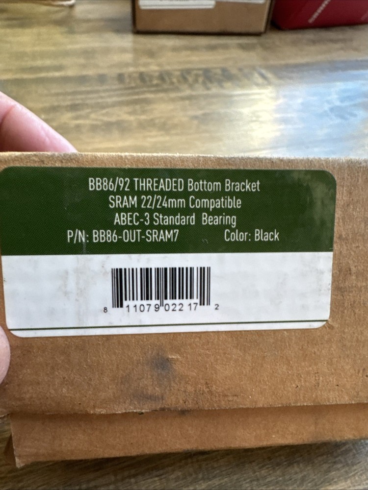 Wheels MFG BB86/92 Threaded SRAM 22/2m Compatible ABEC 3