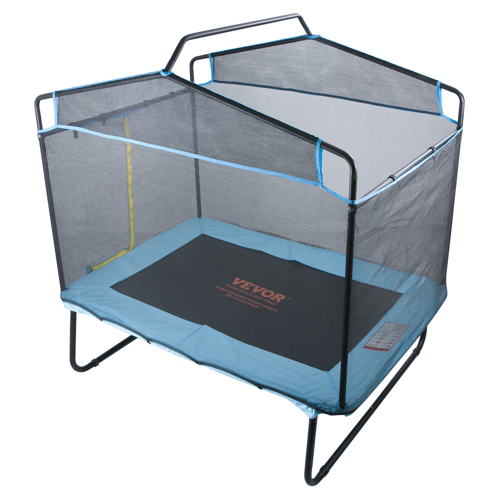 VEVOR 6FT Trampoline for Kids Toddlers with Enclosure Net Gymnastics Bar Hammock