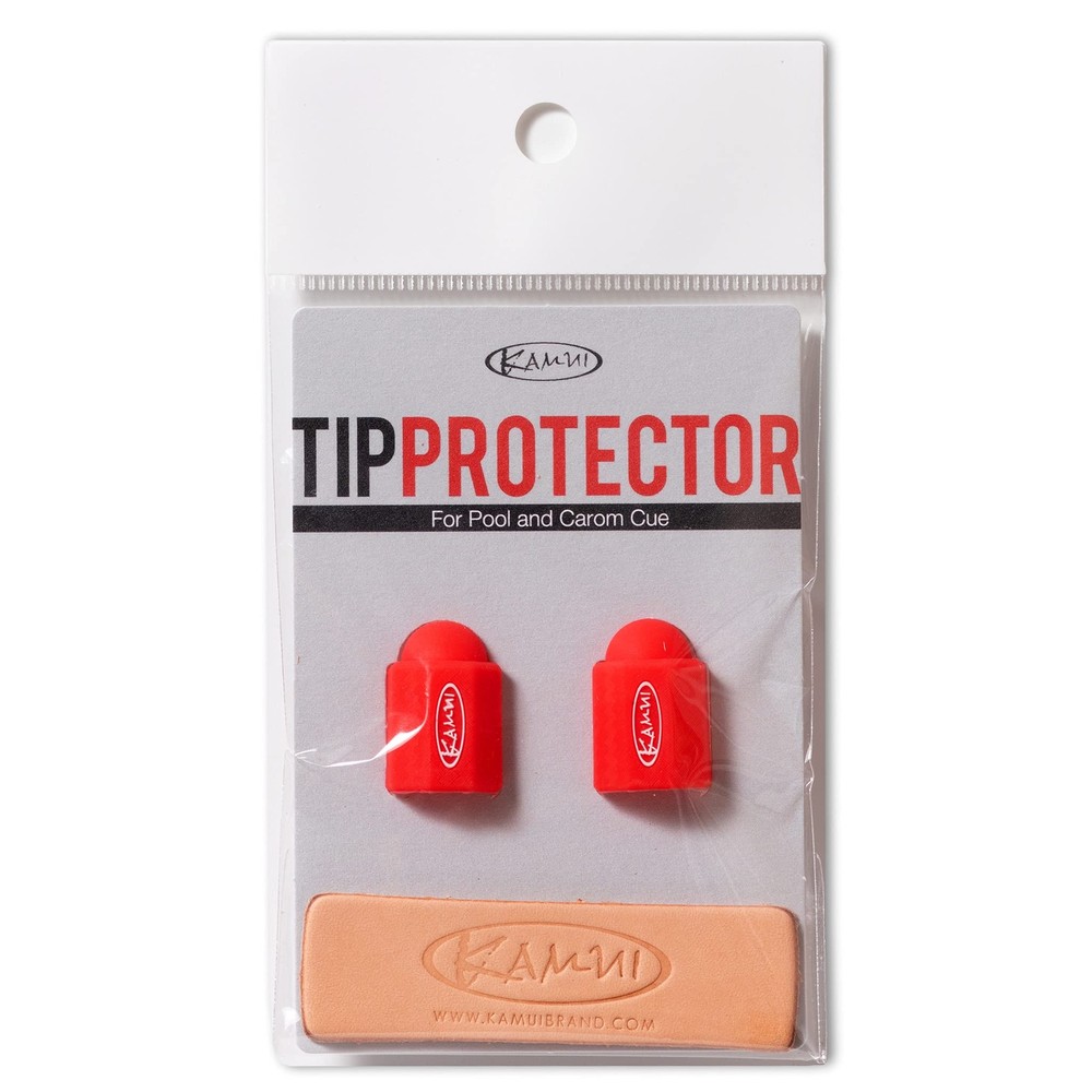 Billiard Cue Tip Protector 2-Pack Leather Burnisher Tool Pool Stick Care