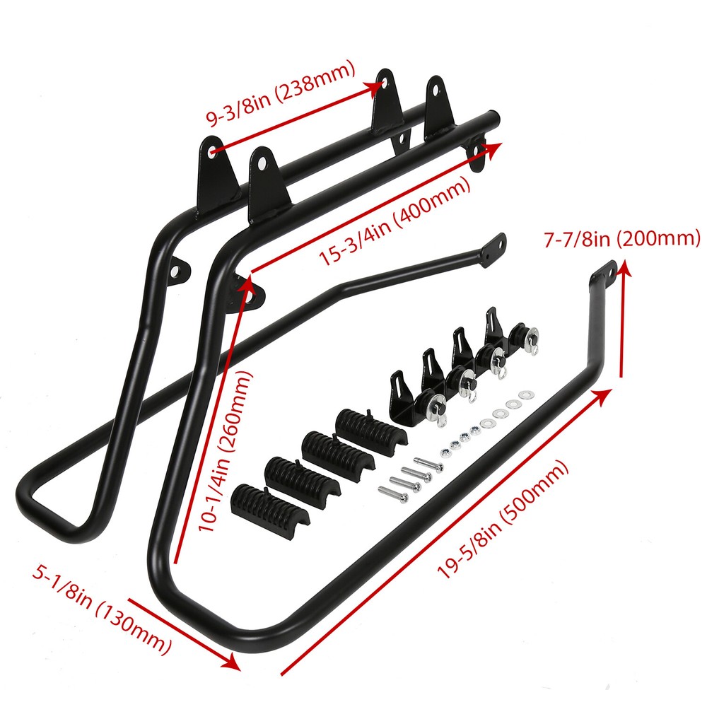 Hard Saddlebag Mount Conversion Brackets For Harley Softail Models 1984-2017