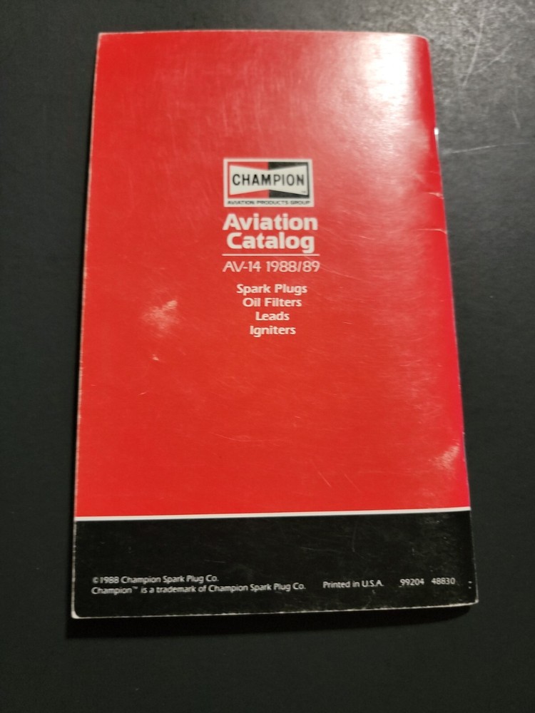 AVIATION CHAMPION CATALOG