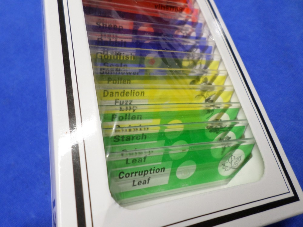 Prepared Microscope Slides 12-Pack Variety, Plastic