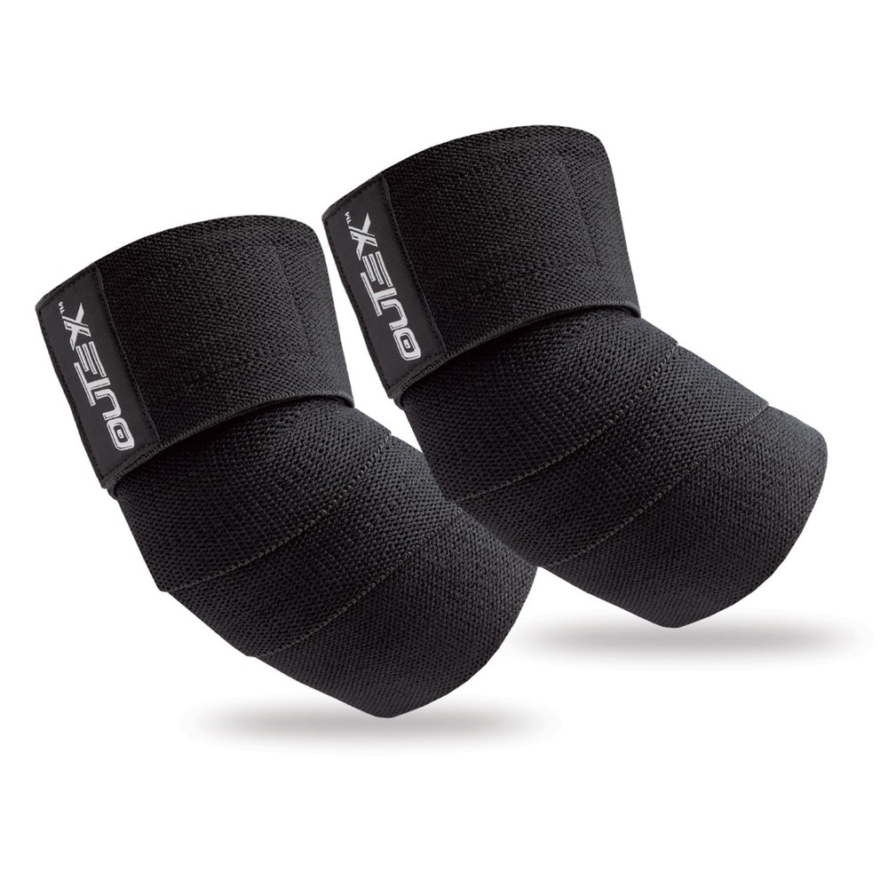 Elbow Wraps for Weightlifting (1 Pair) - 40" Elbow Compression Strap & Joint ...