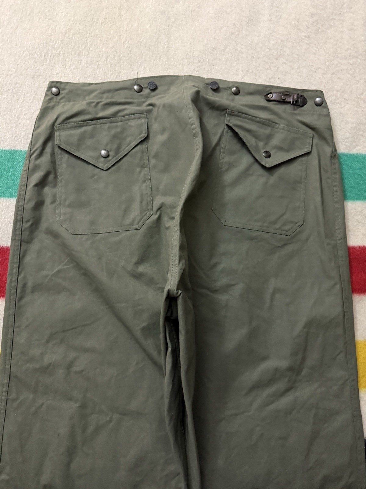 Vintage 50s Us Army Military Firefighter Pants Western Costume Co Size 40-42