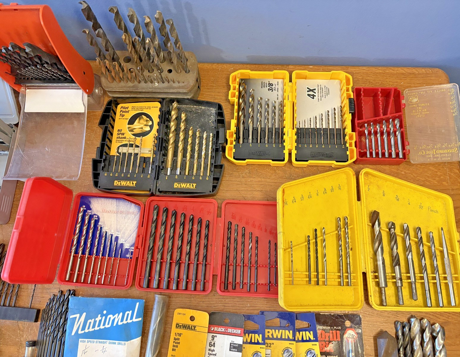 Huge Lot of Machinist Tools HSS Drill Bits, Indexes, Sets, Chucks, Chuck Keys