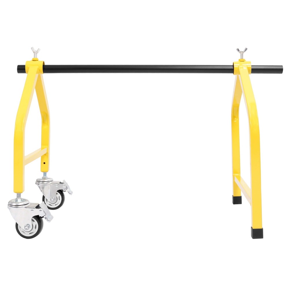 Universal Wire Spool Rack Holder on Wheel Dispenser Electrical Wire Pulling Rack