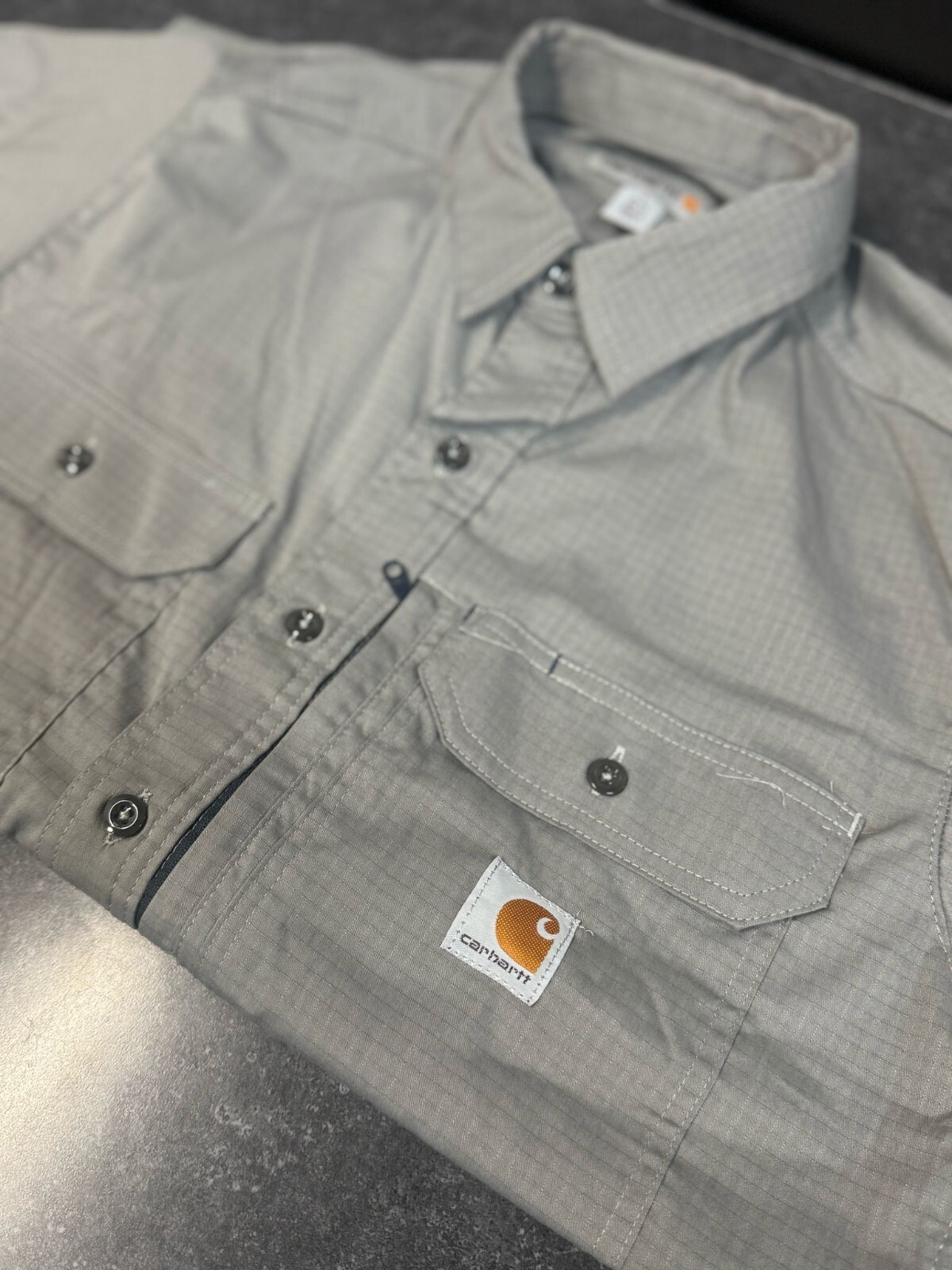 Carhartt Men's Grey Short Sleeve Shirt New with Tags