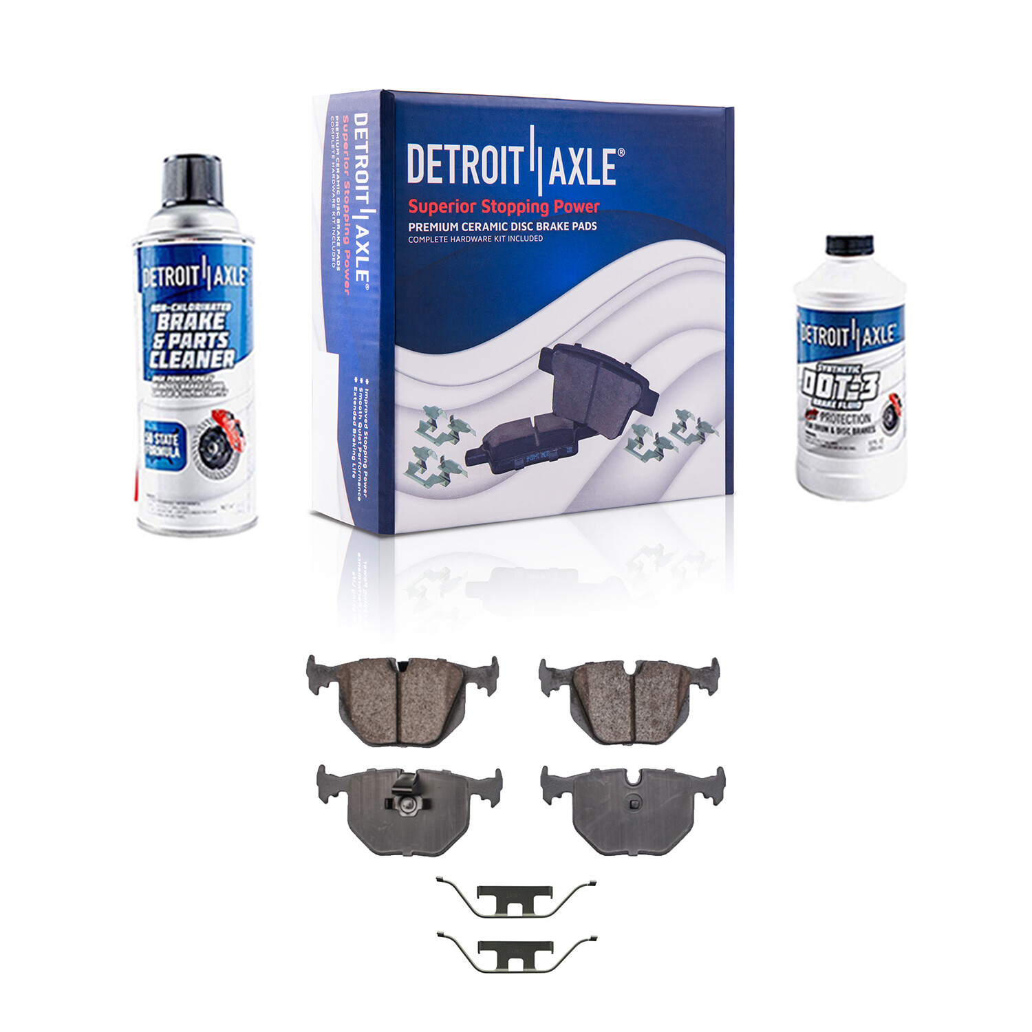 Front & Rear Disc Rotors + Brake Pads for 2000-2002 2003 2004 2005 2006 BMW X5