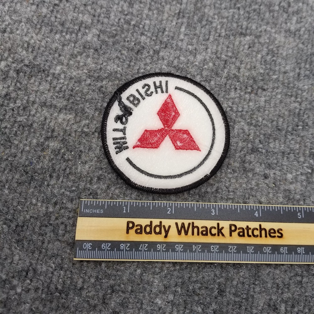 Vintage Mitsubishi Patch Car Auto 80s