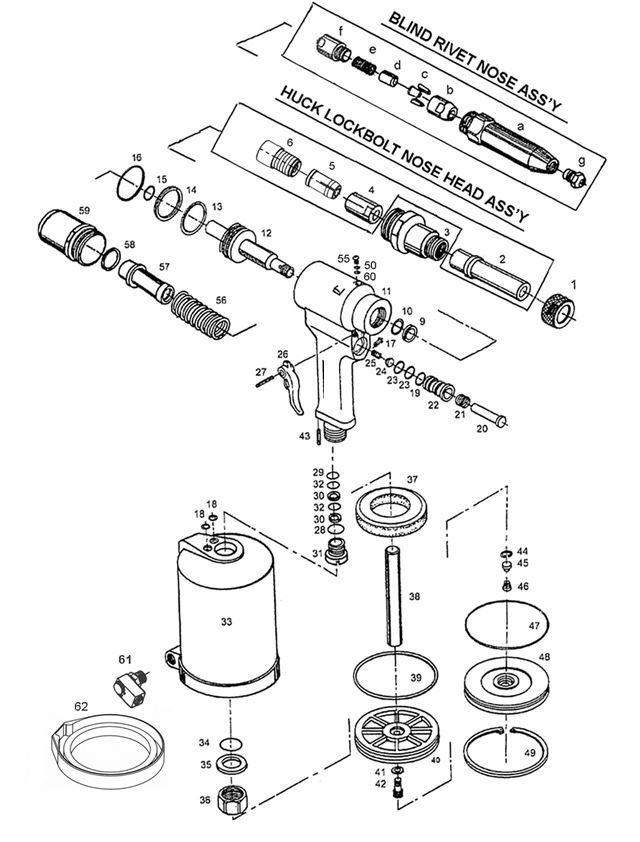 RAT932 Complete Truck Cab Kit (accepts Huck® gun noses)