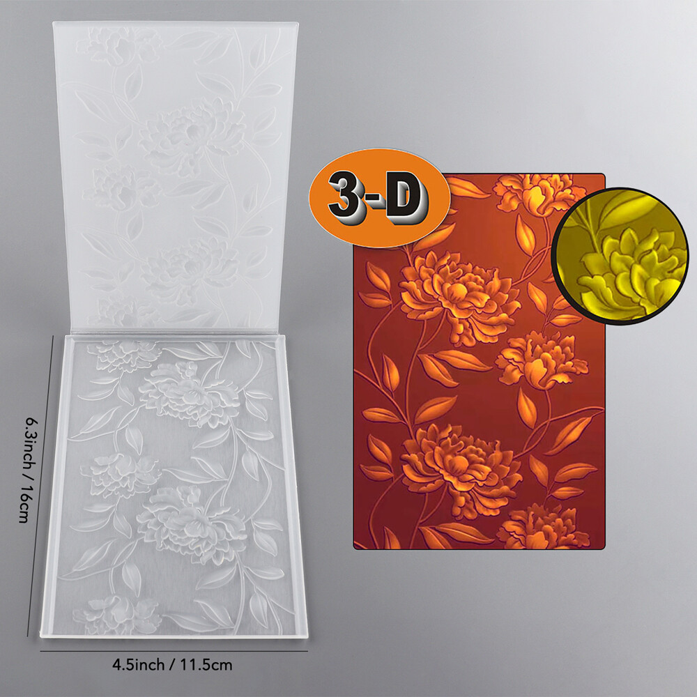 3D Embossing Folder Flowers Leaf Stencils For DIY Scrapbooking Embossing Craft