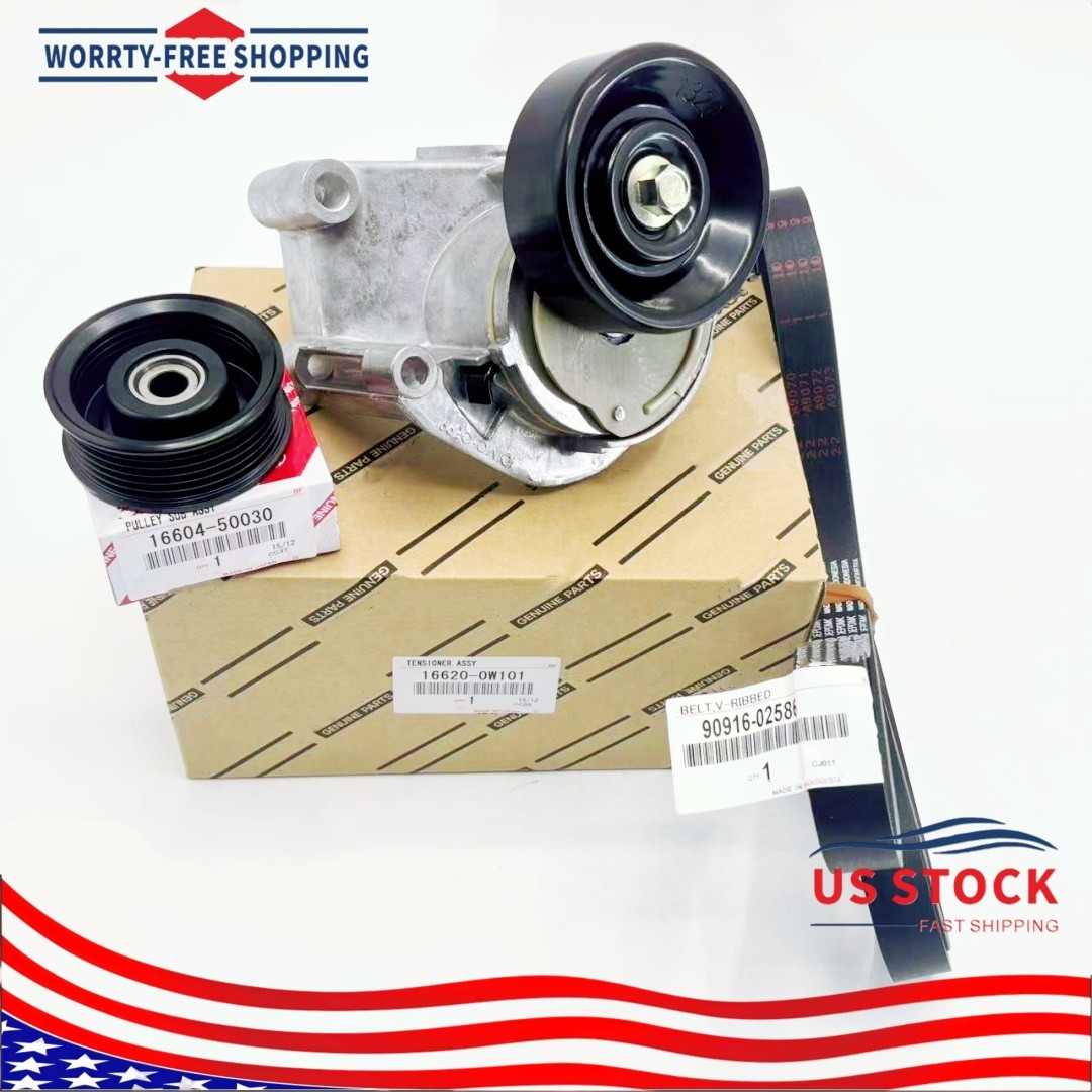 OEM Drive Belt Tensioner Idler Pulley Kit for 4Runner Sequoia Tundra 4.7L V8