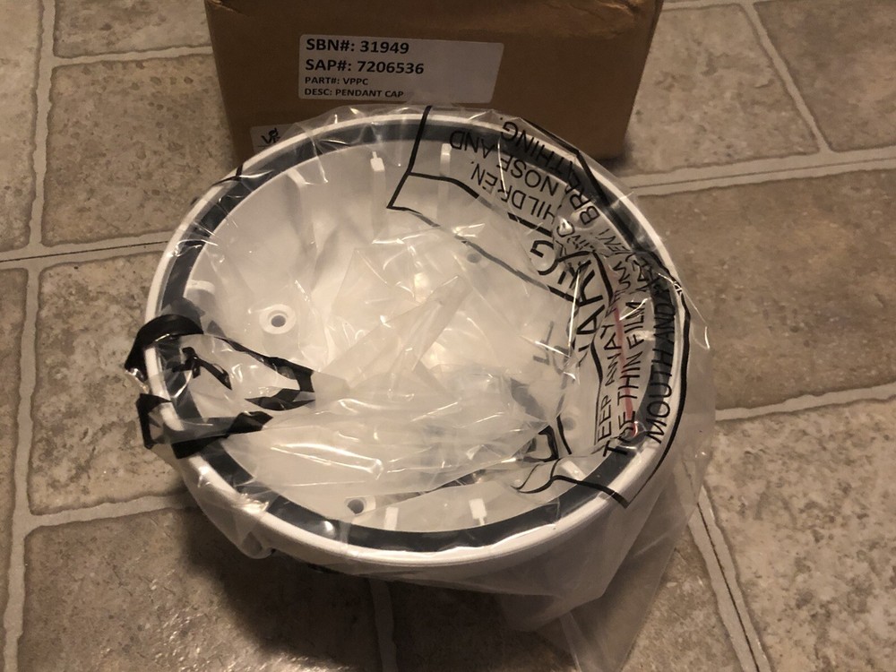 VIEW VP-PC Pendant Cap White Mount 3/4