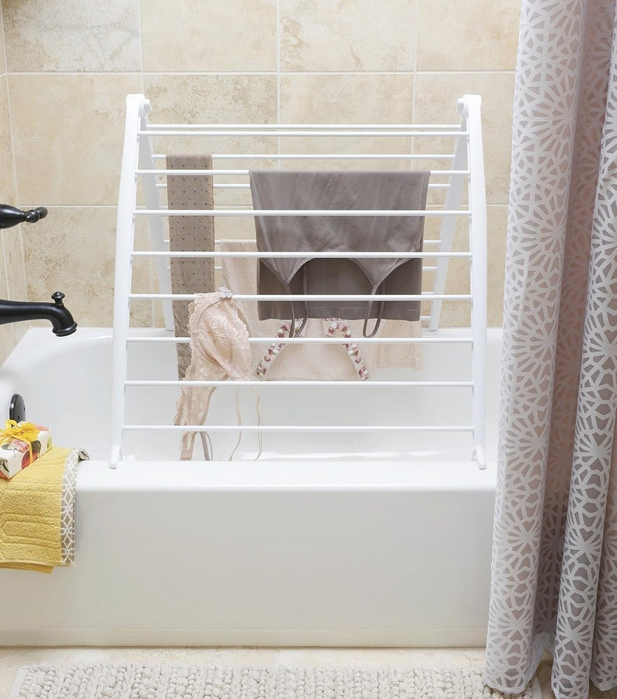 Whitmor Spacemaker Folding Drying Rack - Space-Saving Indoor Laundry Solution