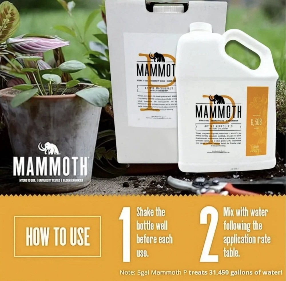 1000ML Mammoth Active Microbials Hydroponic Supplement Liquid Concentrate