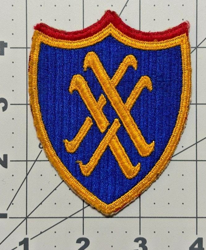 WW 2 US Army 20th Corps Red Top Patch Inv# K7403