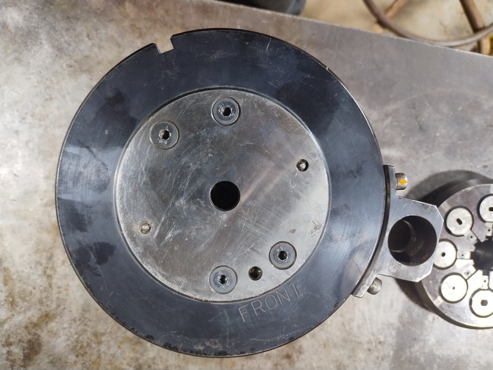🇺🇸💥STRIPPIT 8 Position Multi-Punch Die Base& Punch Head,1" Inserts, WILSON💥