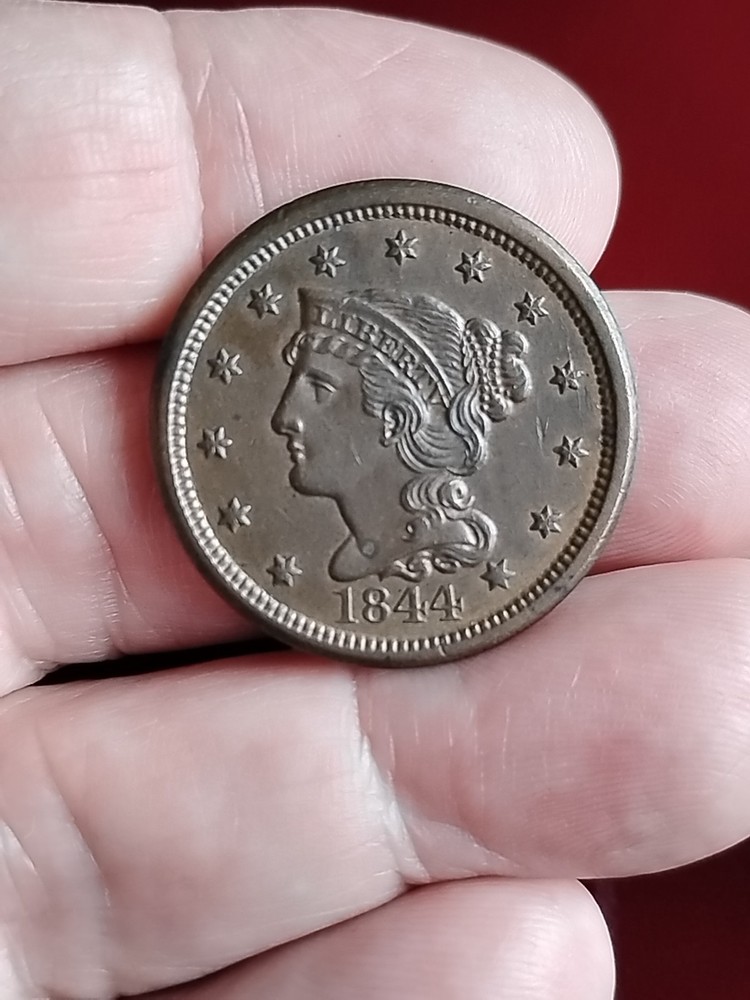 1844 large cent