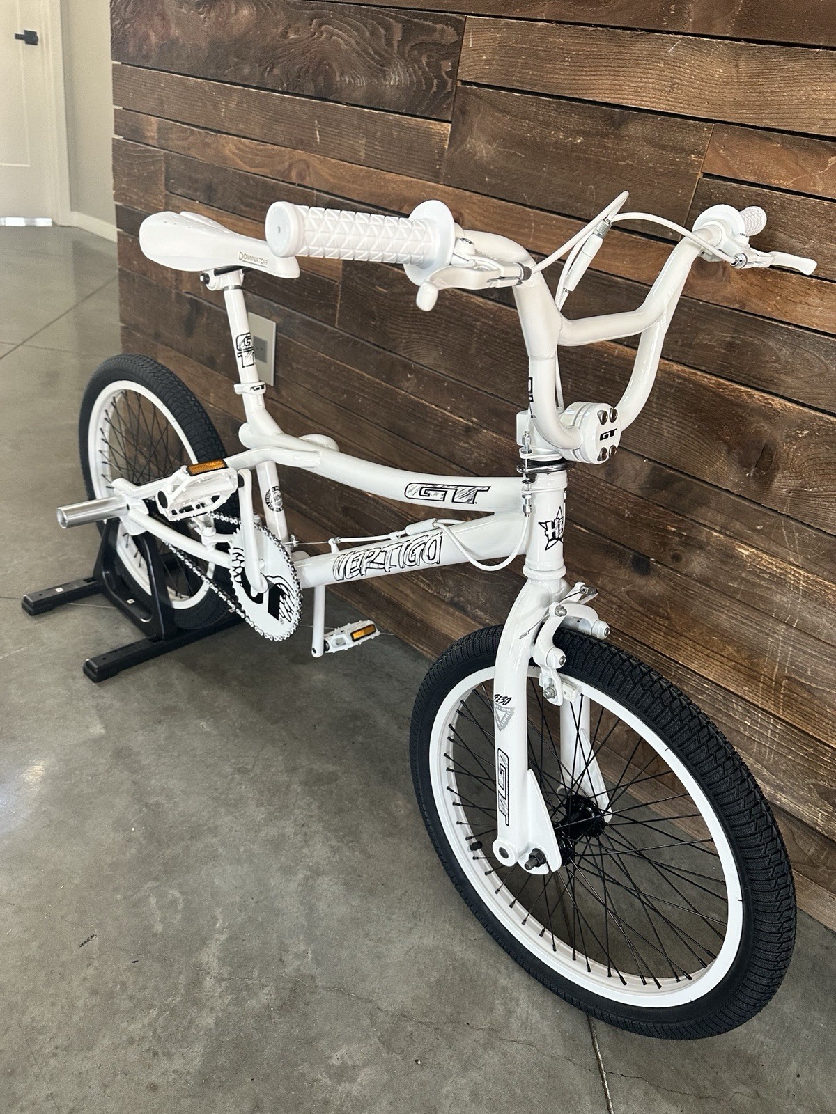 GT Vertigo Old School BMX Bike White Steel 20" Vintage Caliper Brake