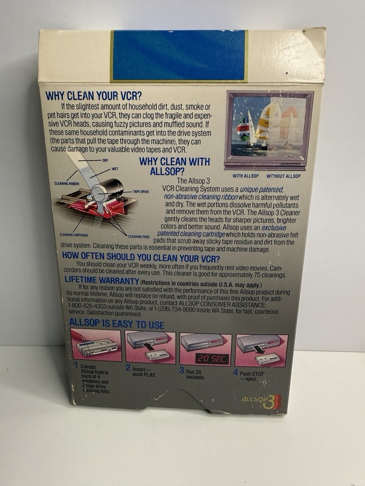 VHS Head Cleaner Also