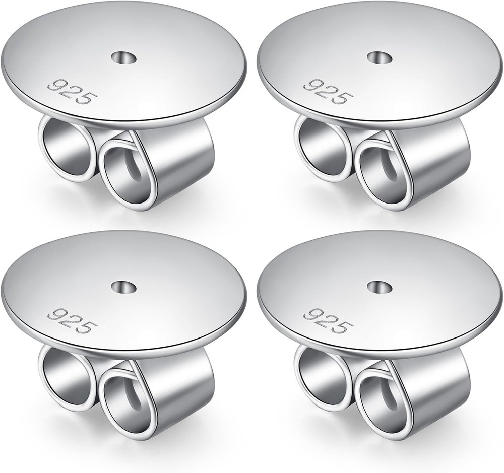 Ultimate Secure 925 Sterling Silver Earring Backs - Perfect for Sensitive Ears