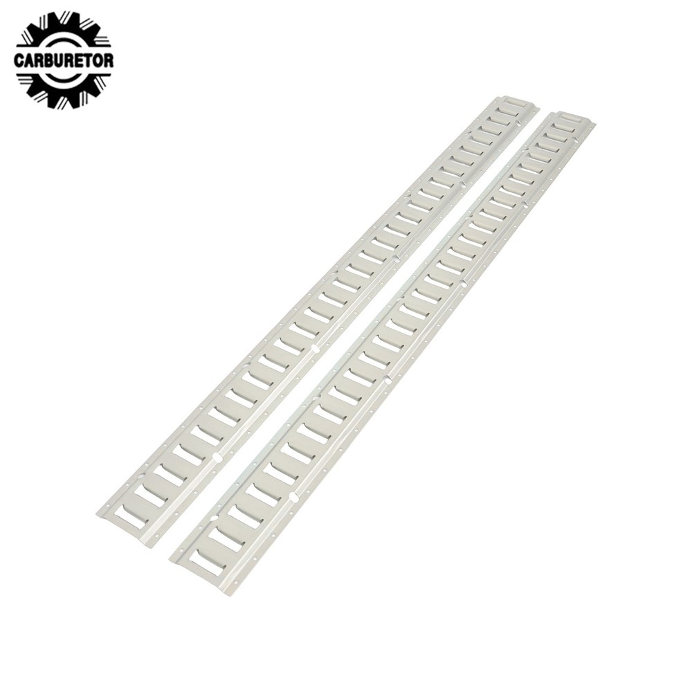 2 Feet Long E Track Rails Silver Finish 2 Pack For Cargo Management System