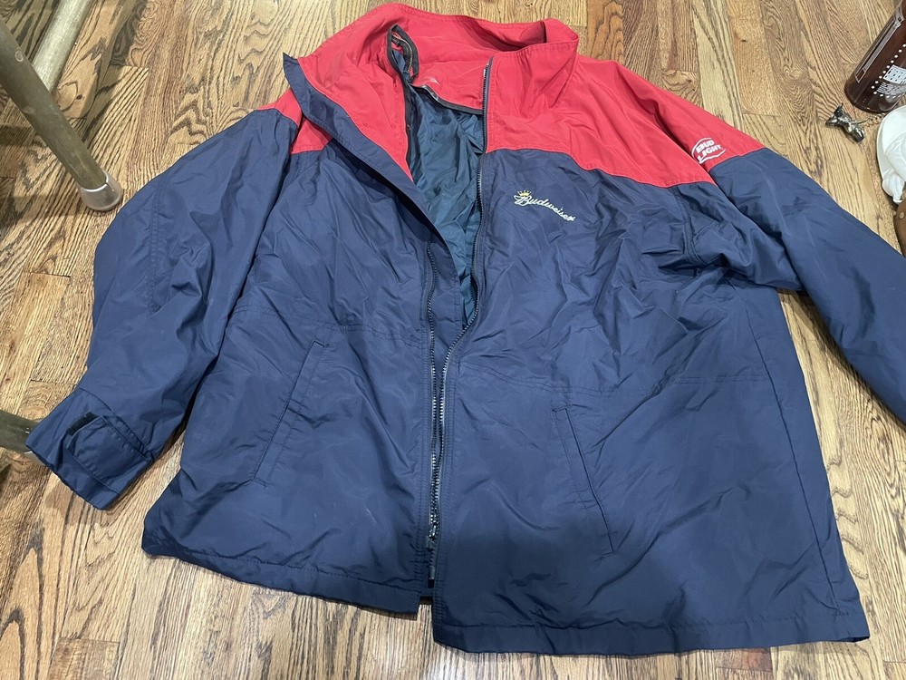 3XL Budweiser Outer Shell Jacket Distributor Coat Bud Light NLHB