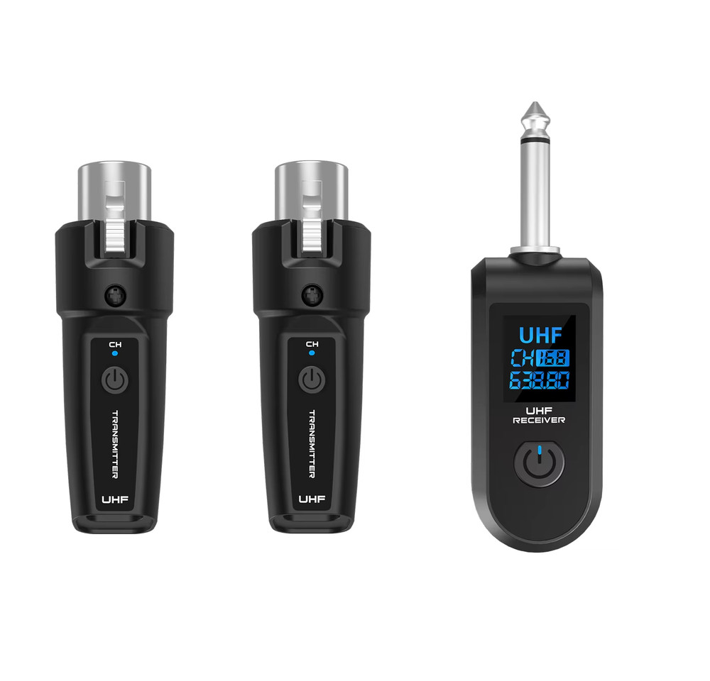 Microphone Dual Transmitter + Receiver Wireless System Loudstar Acoustics