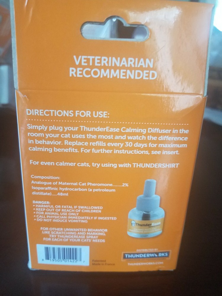 ThunderEase Multicat Calming Pheromone Diffuser Refill