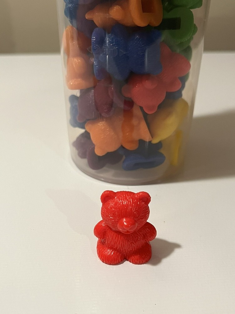 Skoolzy Rainbow Counting Bears Matching Sorting Cups, Bear Counters
